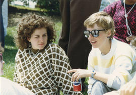 Photograph from the President's faculty and staff barbecue