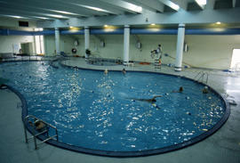 Photograph of the interior of Humber's swimming pool