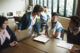 Photograph of new students orientation