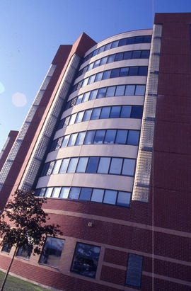 Photograph of the exterior of the North Residence building "R".