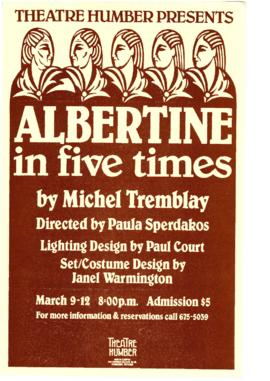 "Albertine in Five Times" : [poster]