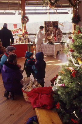 Photograph of People at the Christmas Tree Sale and Family Event