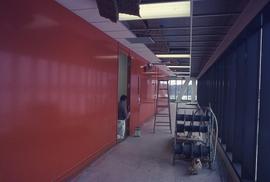 Construction, painting E/F building : [photograph]
