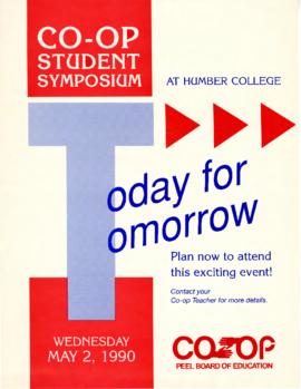 "Today for Tomorrow : Co-op Student Symposium" : [poster]