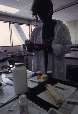Photograph of Pharmacy Assistant students at work