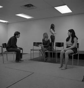 Photograph of Theatre Arts students rehearsing