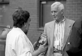 Photograph of Eric Wright and an unknown person