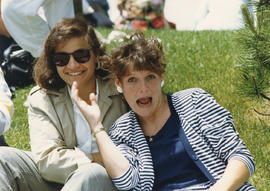 Photograph from the President's faculty and staff barbecue