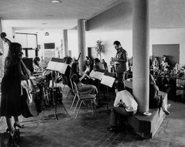 Photograph of Music Students Providing a Band Concert in the Concourse