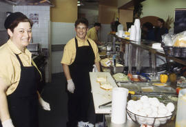 Photograph of Chartwell's cafeteria staff