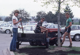 Photograph of grounds keeping staff