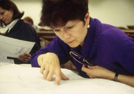 Photograph of Design Foundations students at work