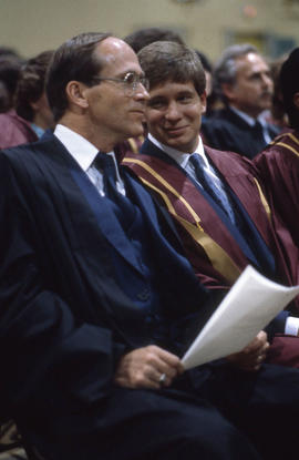 Photograph of Graduates sitting in the Convocation audience
