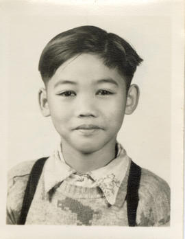 Photograph of Wayson Choy as a child