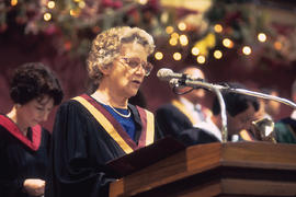 Photograph of Doris Tallon at convocation