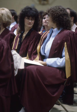 Photograph of Graduates sitting in the convocation audience