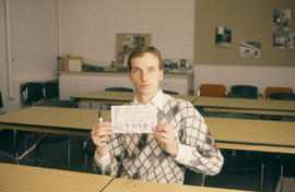 Photograph of a Gary Gellert taking a self-photo