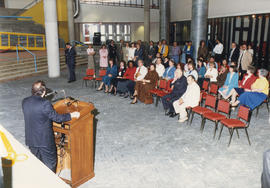 Photograph of official opening of the Student Centre in building "KX"
