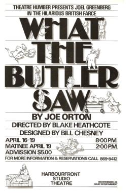 "What the Butler Saw" : [poster]