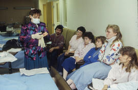 Photograph of Nursing Students Watching a Demonstration