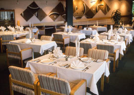 Photograph of the Humber Room ready for guests