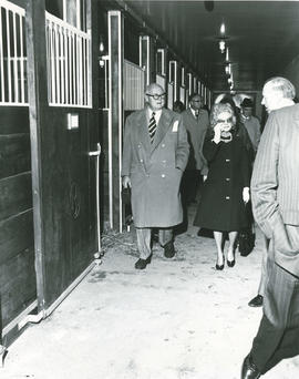 Photograph of E.P Taylor Opening Up the Equine Centre