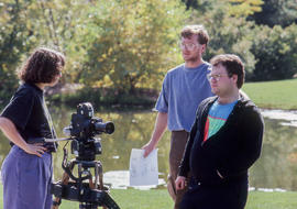Photograph of Cinematography students