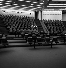 Photograph of students sitting in the lecture theatre