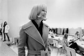 Photograph of a Modelling and Fashion Student Walking the Runway in the Lab