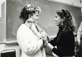 Photograph of Nursing students in class
