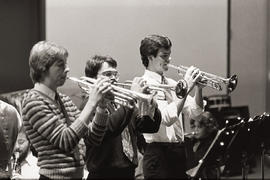 Photograph of Humber's trumpet players