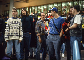 Photograph of students in the Student Centre