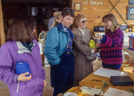 Photograph of Christine Fraser at an Earth Day event in the Arboretum