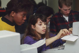Photograph of Hotel and Restaurant training using customer billing equipment