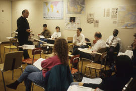 Photograph of a class in session