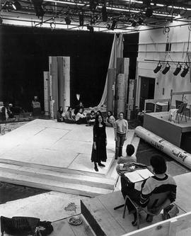 Photograph of Theatre Production Students Rehearsing for the Trojan Woman Show