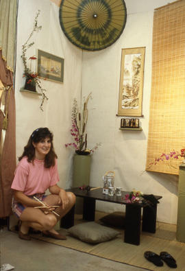 Photograph of a Retail Floriculture Student's Project Set Up