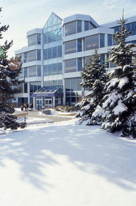 Photograph of wintery weather at North Campus