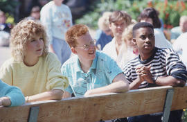 Photograph of an audience watching a musical performance