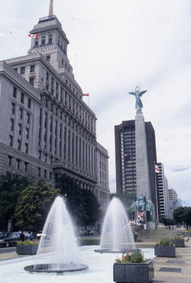 Photograph of the Canada Life and Zurich Insurance Buildings