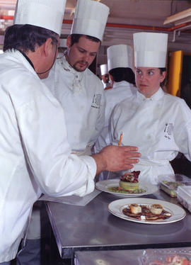 Photograph of culinary arts students