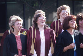 Photograph of staff and graduates