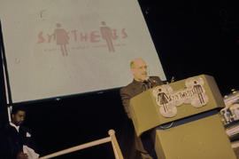 Photograph of of Michael Hatton at the podium