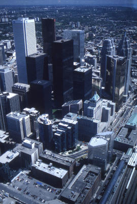 Photograph of the Downtown Toronto View From the CN Tower