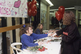 Photograph of a Valentines Day Booth Sale in the Concourse