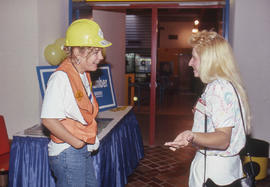 Photograph of student information and orientation event in the Student Centre KX building