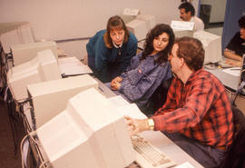 Photograph of Students Using Computers