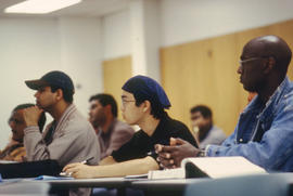 A photograph of attentive students in class