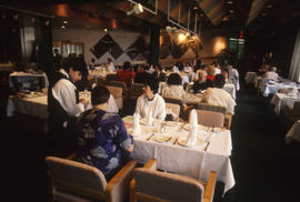 Photograph of Hospitality Students Serving Customers in the Humber Room