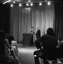 Photograph of a Presentation in the Lecture Theatre